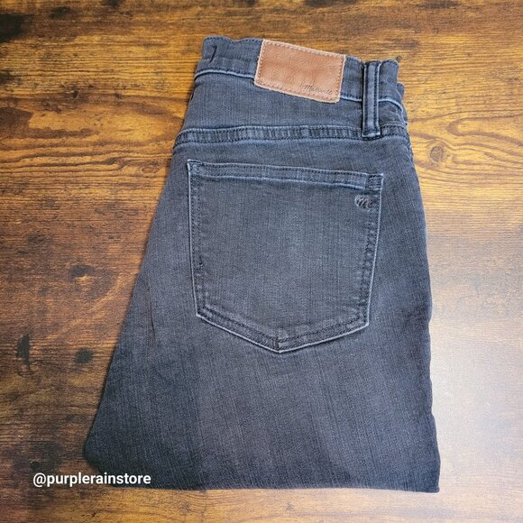Madewell Jeans 27 Skinny 9" High Rise Black Sea Wash H2230 Tummy Control - Picture 3 of 13